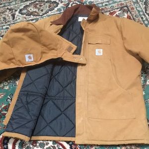 VTG Carhartt Arctic Firm Duck Insulated Loose Fit Traditional Coat with Hood 50T